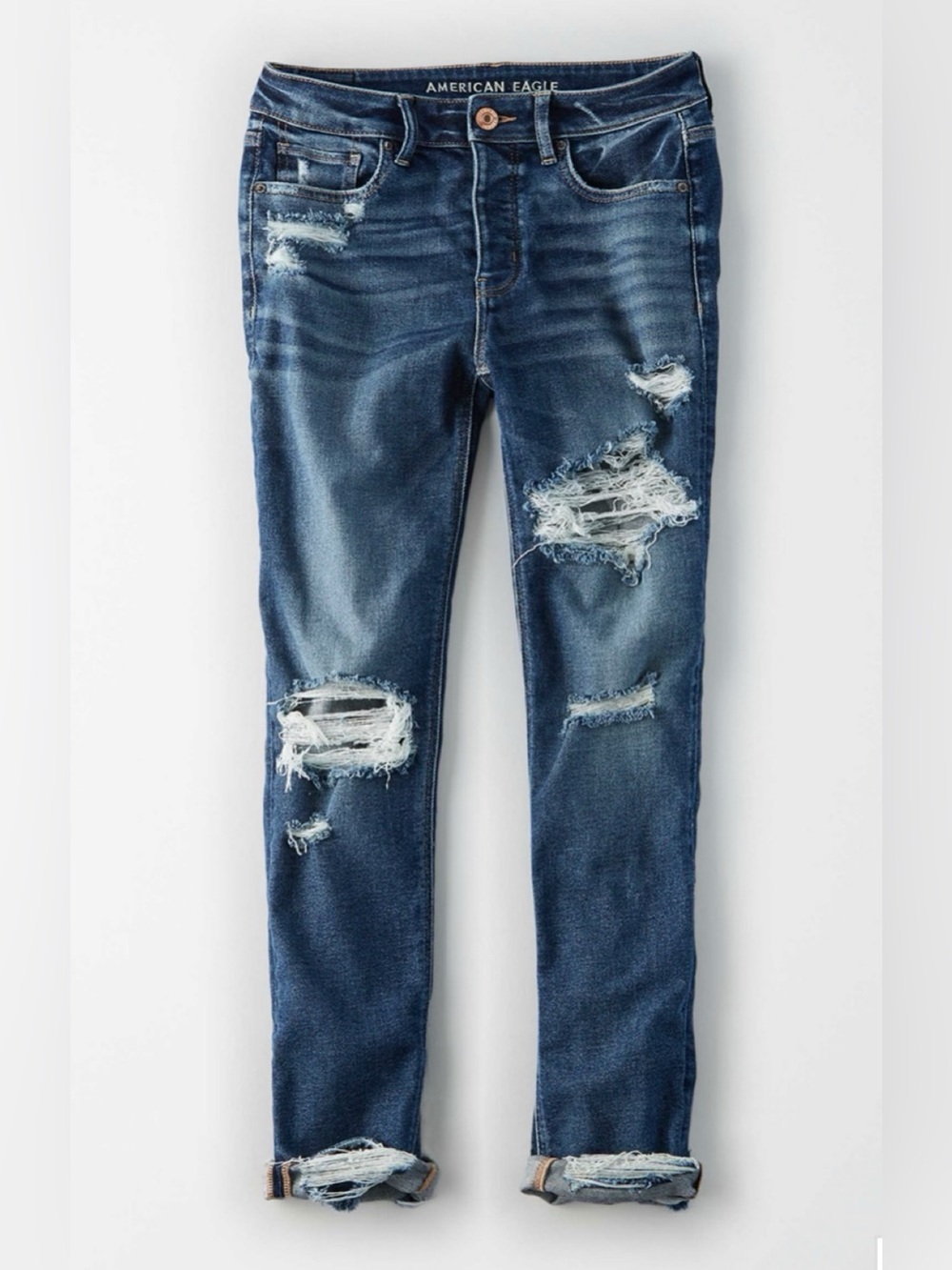 American Eagle Tomgirl Stretch Jeans in Weekend Wanderer Size 10